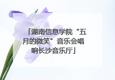 湖南信息学院“五月的微笑”音乐会唱响长沙音乐厅